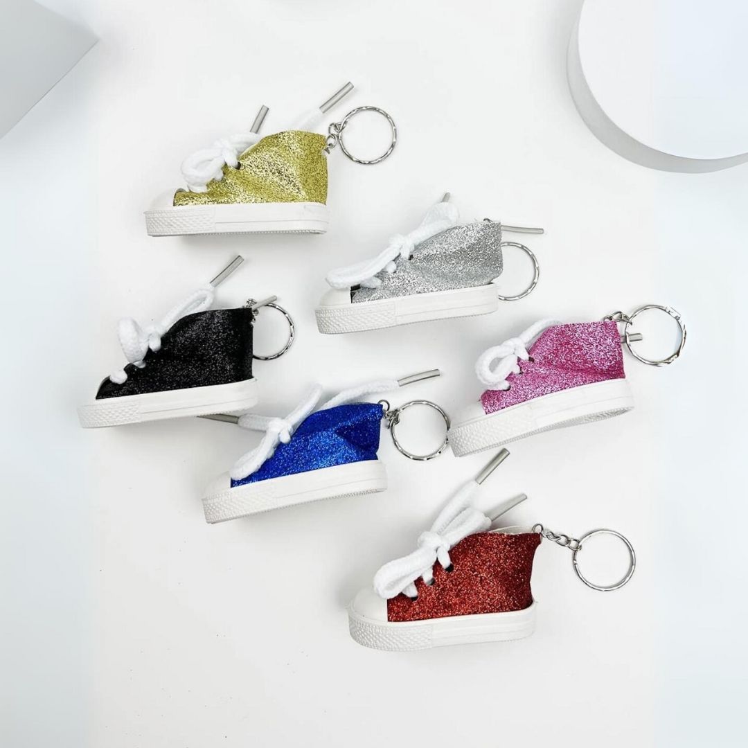 Shimmer Steps Sneaker Keychain