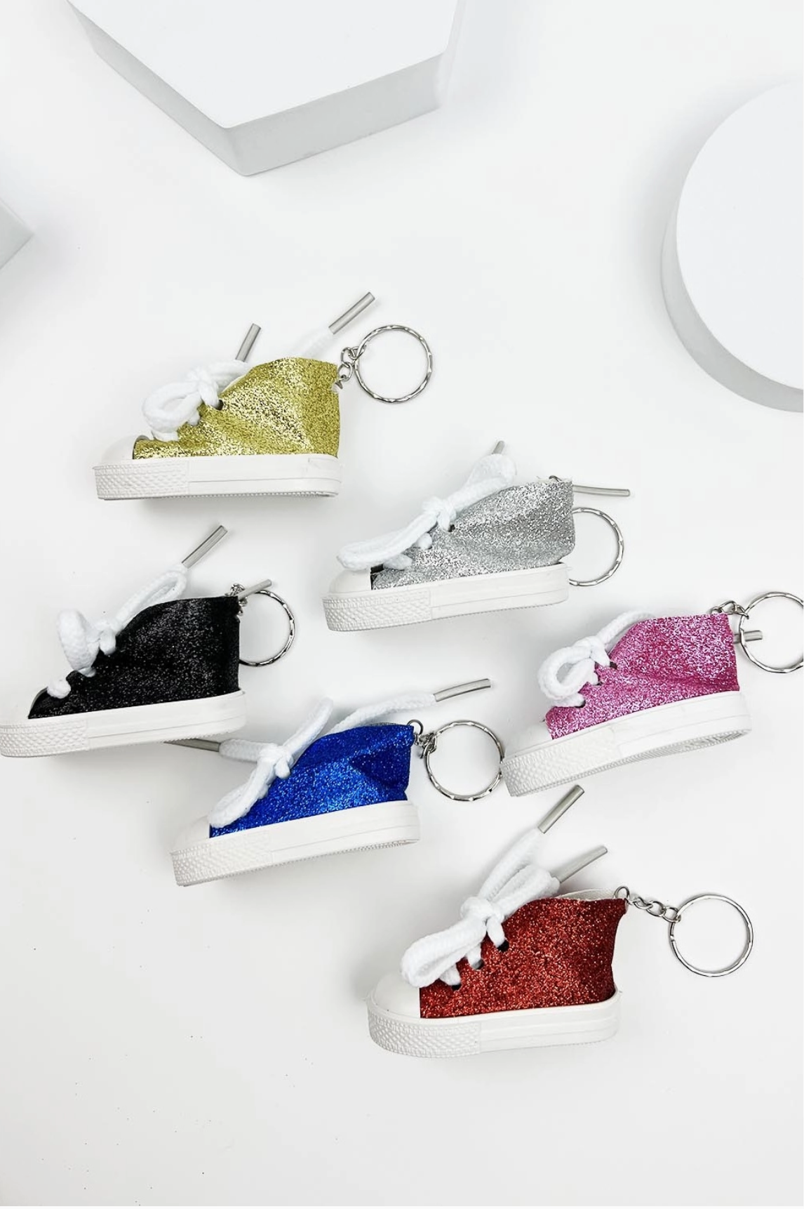 Shimmer Steps Sneaker Keychain